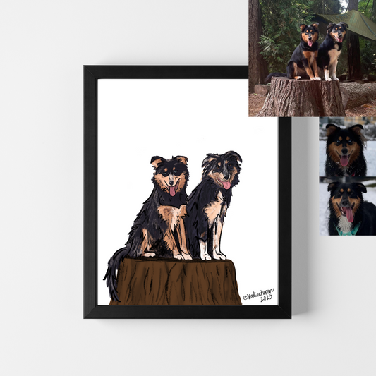 Custom Pet Portrait by Radiant Wren