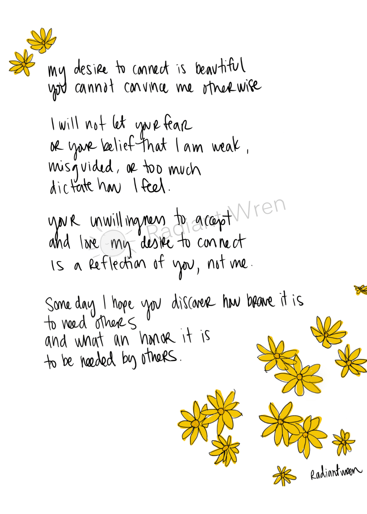 Beautiful Desire | Photo Poem Print