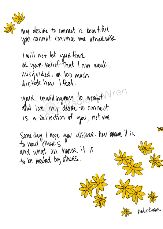 Beautiful Desire | Photo Poem Print