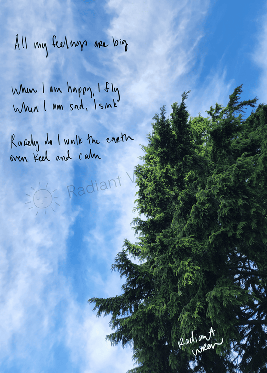 Big | Photo Poem Print