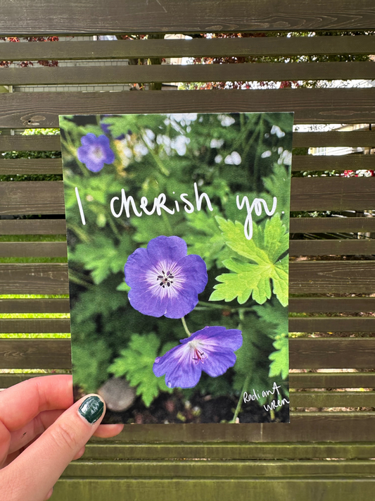 I Cherish You | Photo Poem Print