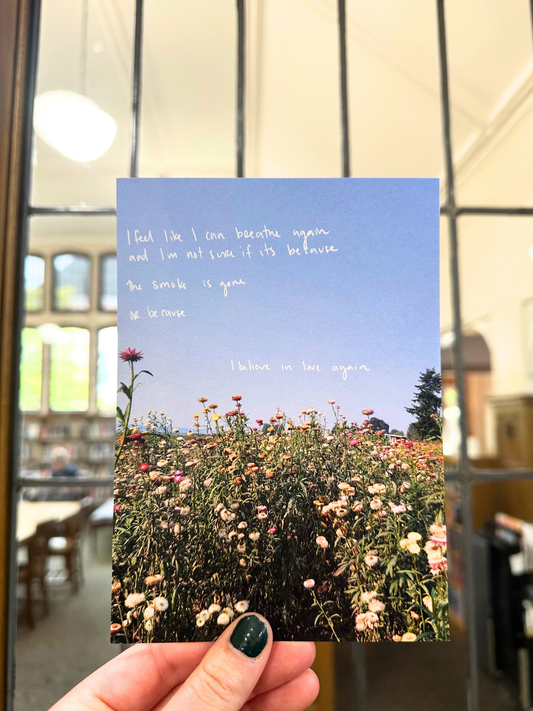I Believe Again | Photo Poem Print