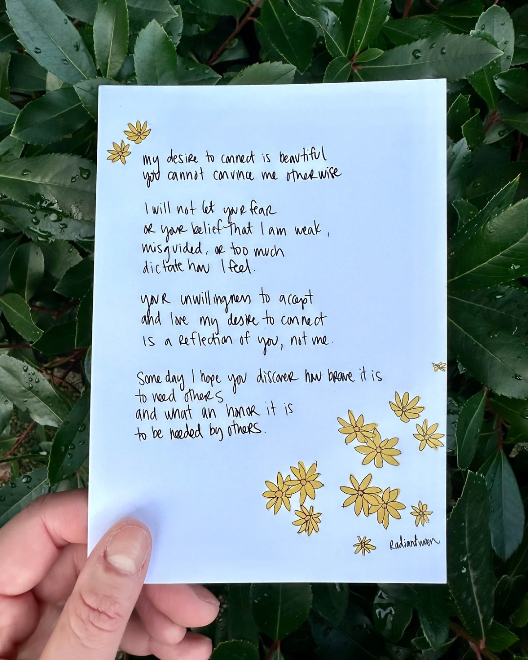 Beautiful Desire | Photo Poem Print
