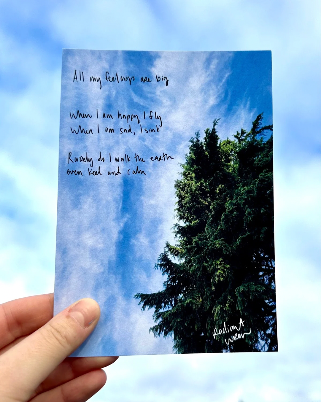 Big | Photo Poem Print
