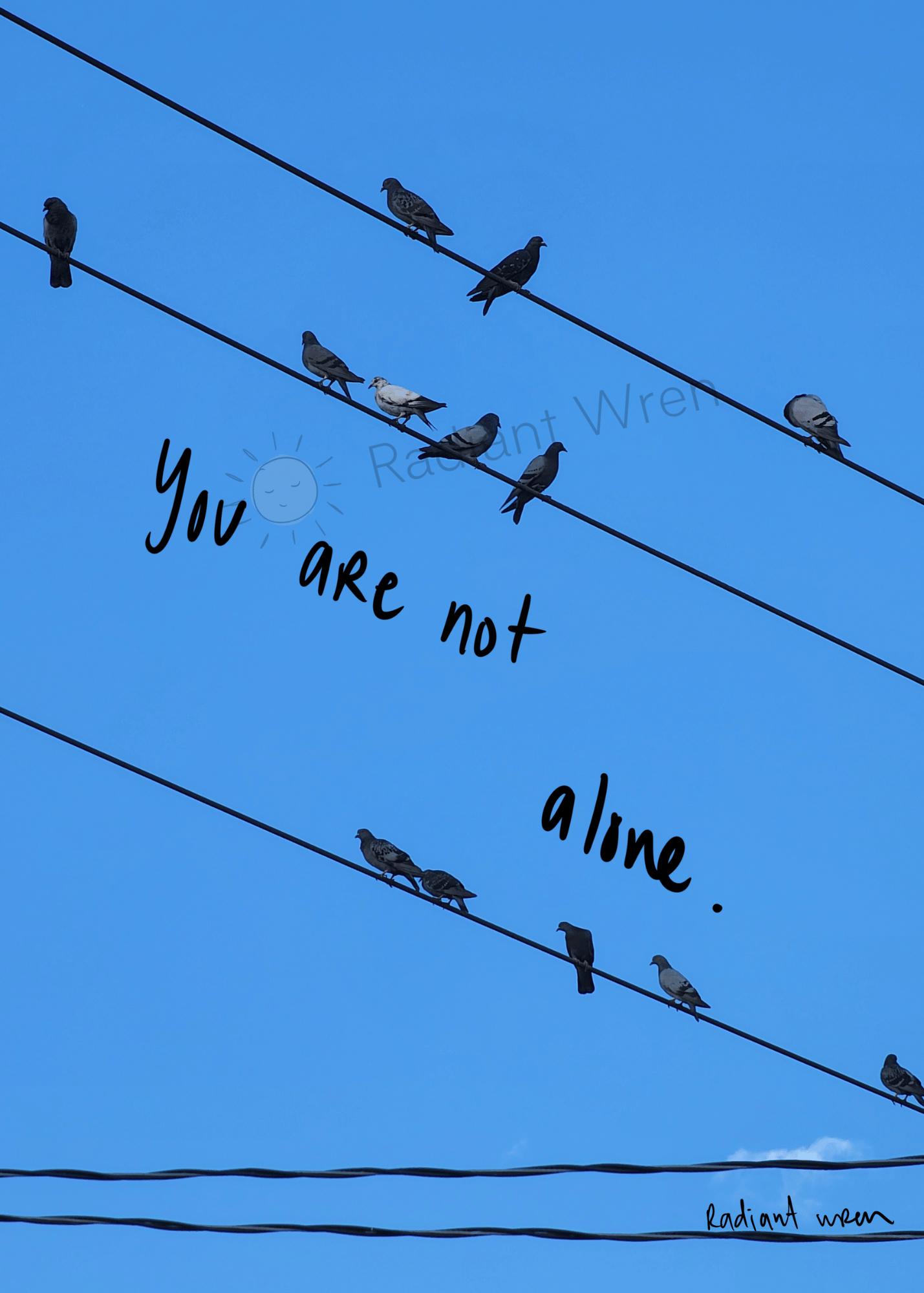 Not Alone | Photo Poem Print